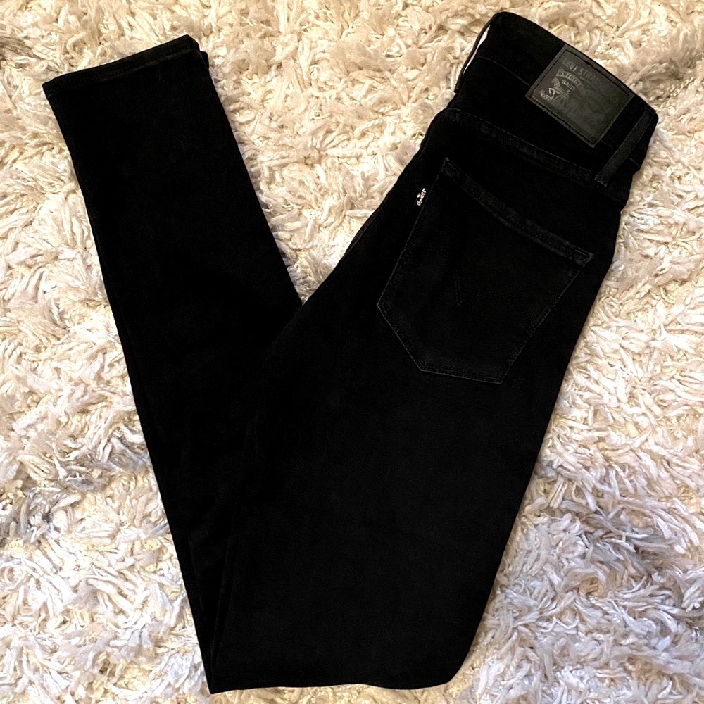 Levi’s 721 High Rise Skinny Jeans - Black - W25 x L32